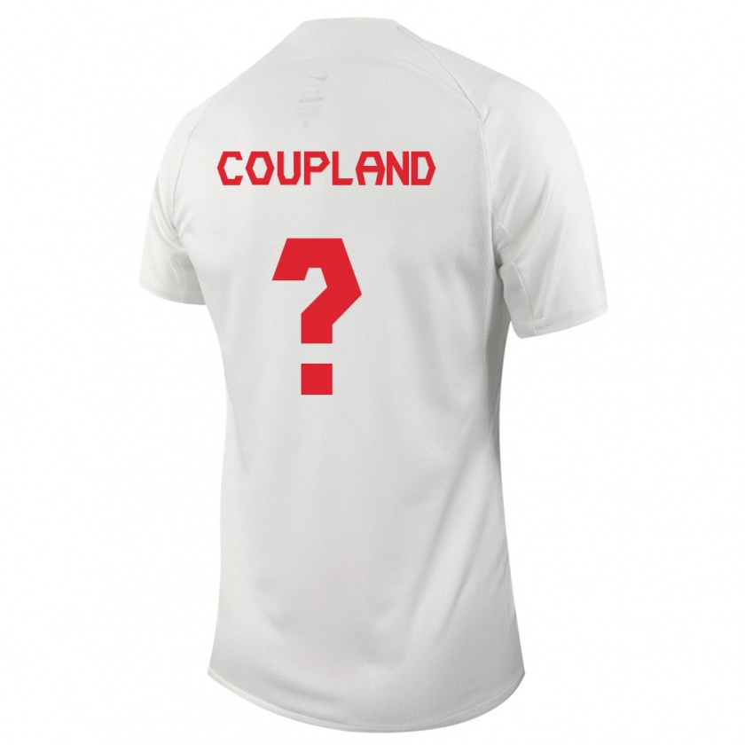 Kandiny Férfi Kanadai Antoine Coupland #0 Fehér Idegenbeli Jersey 24-26 Mez Póló Ing
