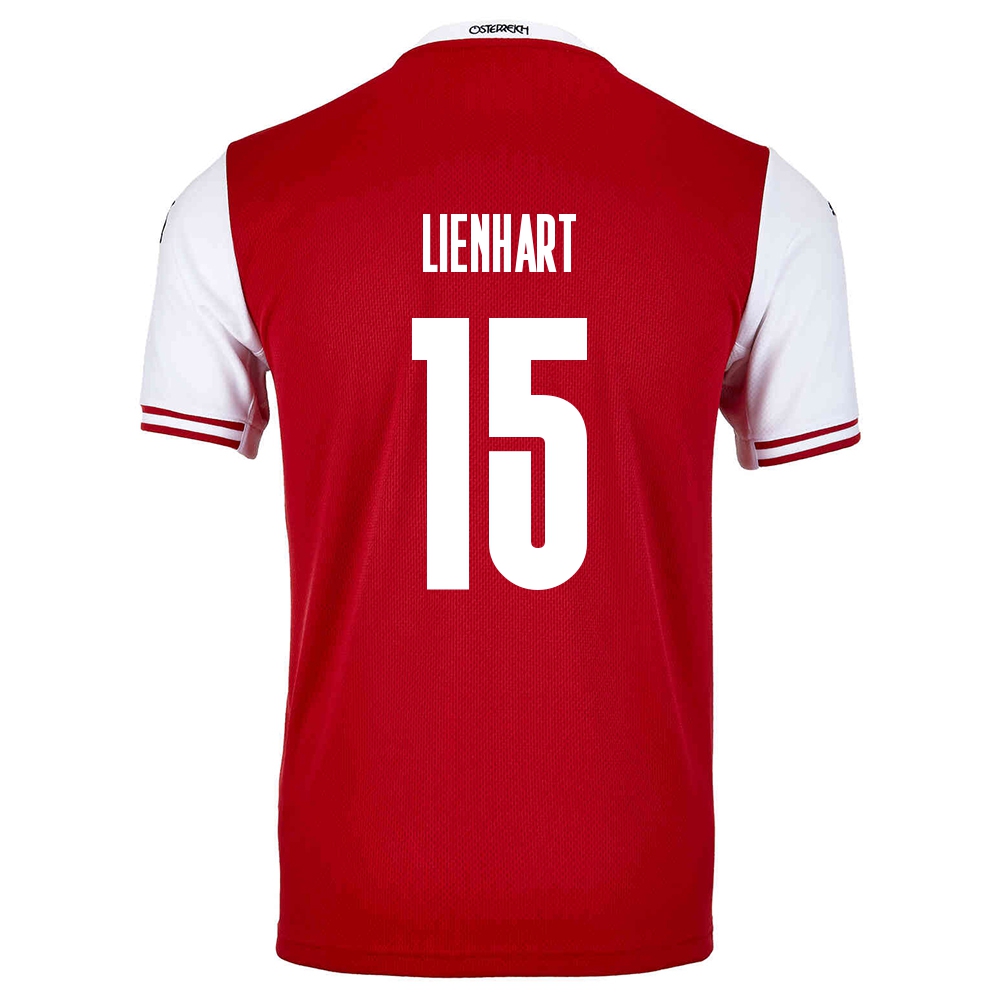 Női Osztrák labdarúgó-válogatott Philipp Lienhart #15 Hazai Piros 2021 Mez Póló Ing