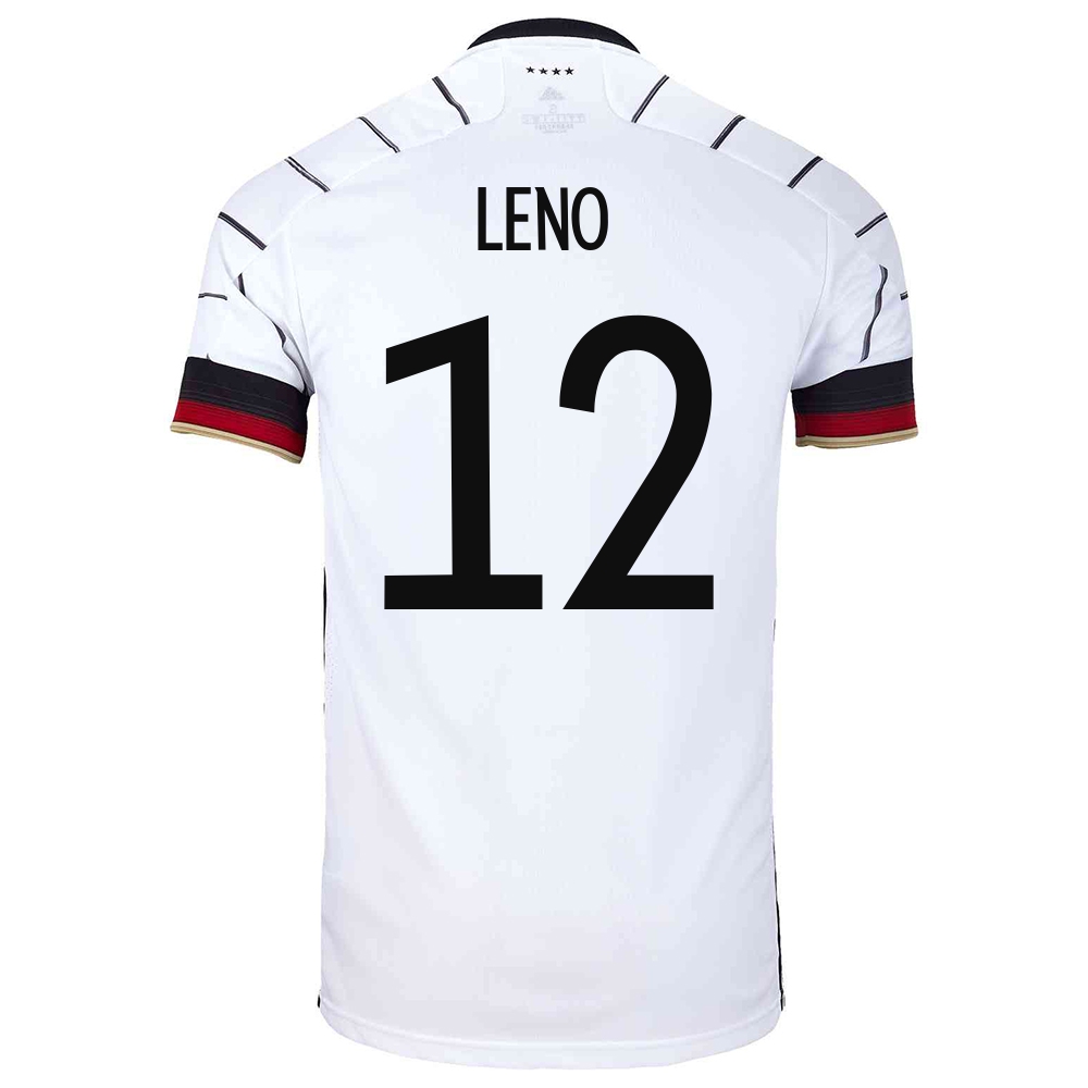 Női Német Labdarúgó-válogatott Bernd Leno #12 Hazai Fehér 2021 Mez Póló Ing