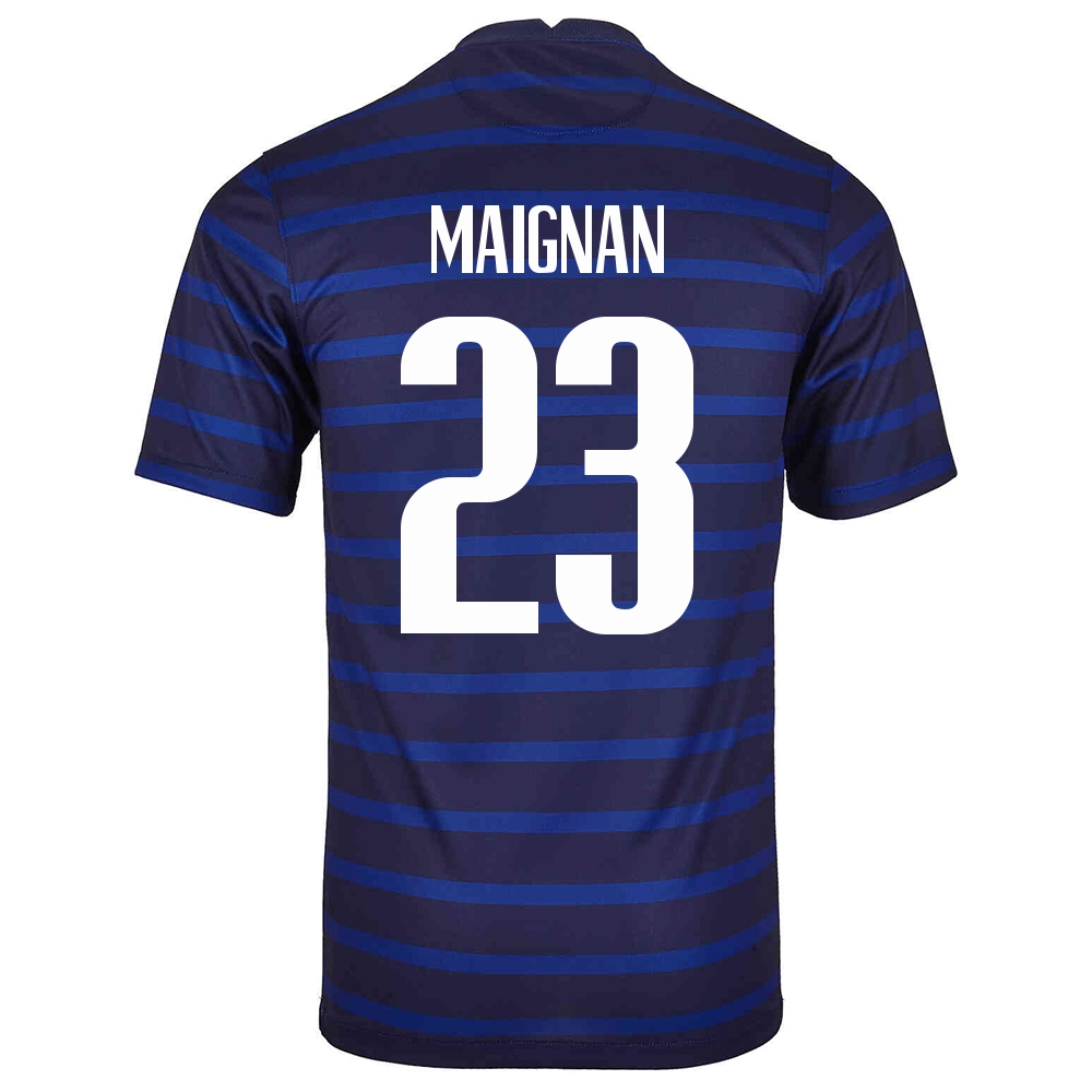 Női Francia Labdarúgó-válogatott Mike Maignan #23 Hazai Sötétkék 2021 Mez Póló Ing