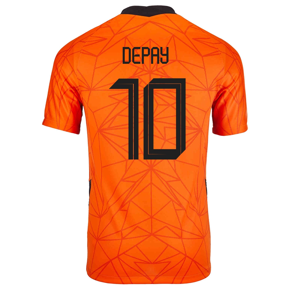 Női Holland labdarúgó-válogatott Memphis Depay #10 Hazai Narancs 2021 Mez Póló Ing