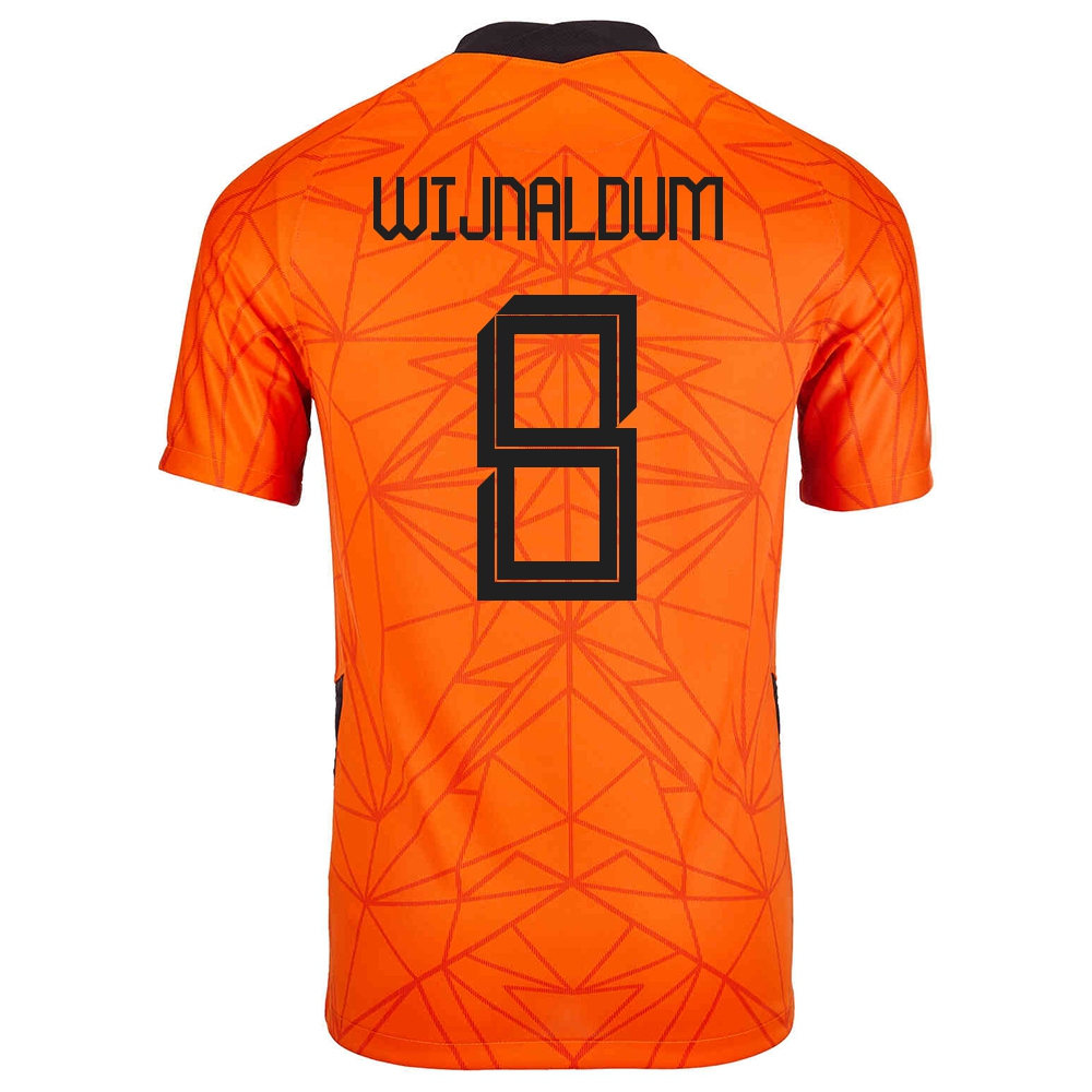 Női Holland labdarúgó-válogatott Georginio Wijnaldum #8 Hazai Narancs 2021 Mez Póló Ing