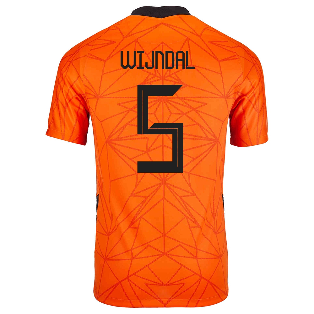 Női Holland Labdarúgó-válogatott Owen Wijndal #5 Hazai Narancs 2021 Mez Póló Ing