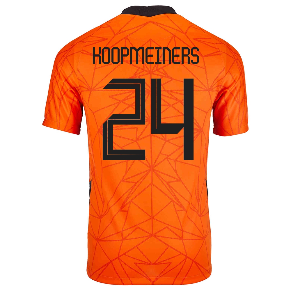 Női Holland Labdarúgó-válogatott Teun Koopmeiners #24 Hazai Narancs 2021 Mez Póló Ing