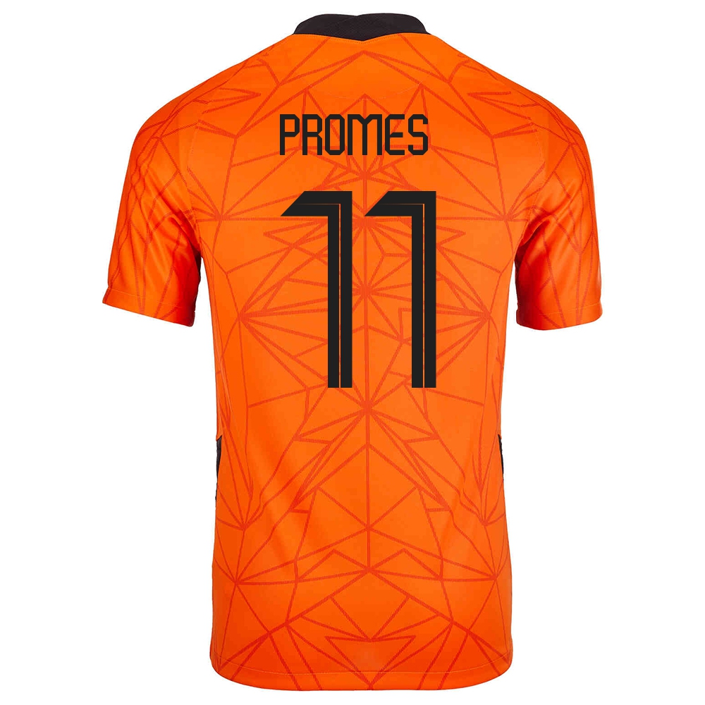Női Holland labdarúgó-válogatott Quincy Promes #11 Hazai Narancs 2021 Mez Póló Ing