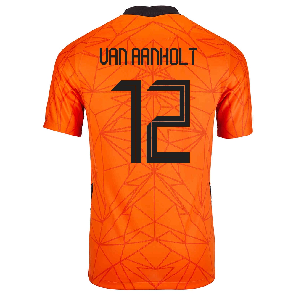 Női Holland labdarúgó-válogatott Patrick van Aanholt #12 Hazai Narancs 2021 Mez Póló Ing
