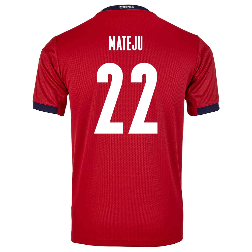 Női Cseh labdarúgó-válogatott Ales Mateju #22 Hazai Piros 2021 Mez Póló Ing