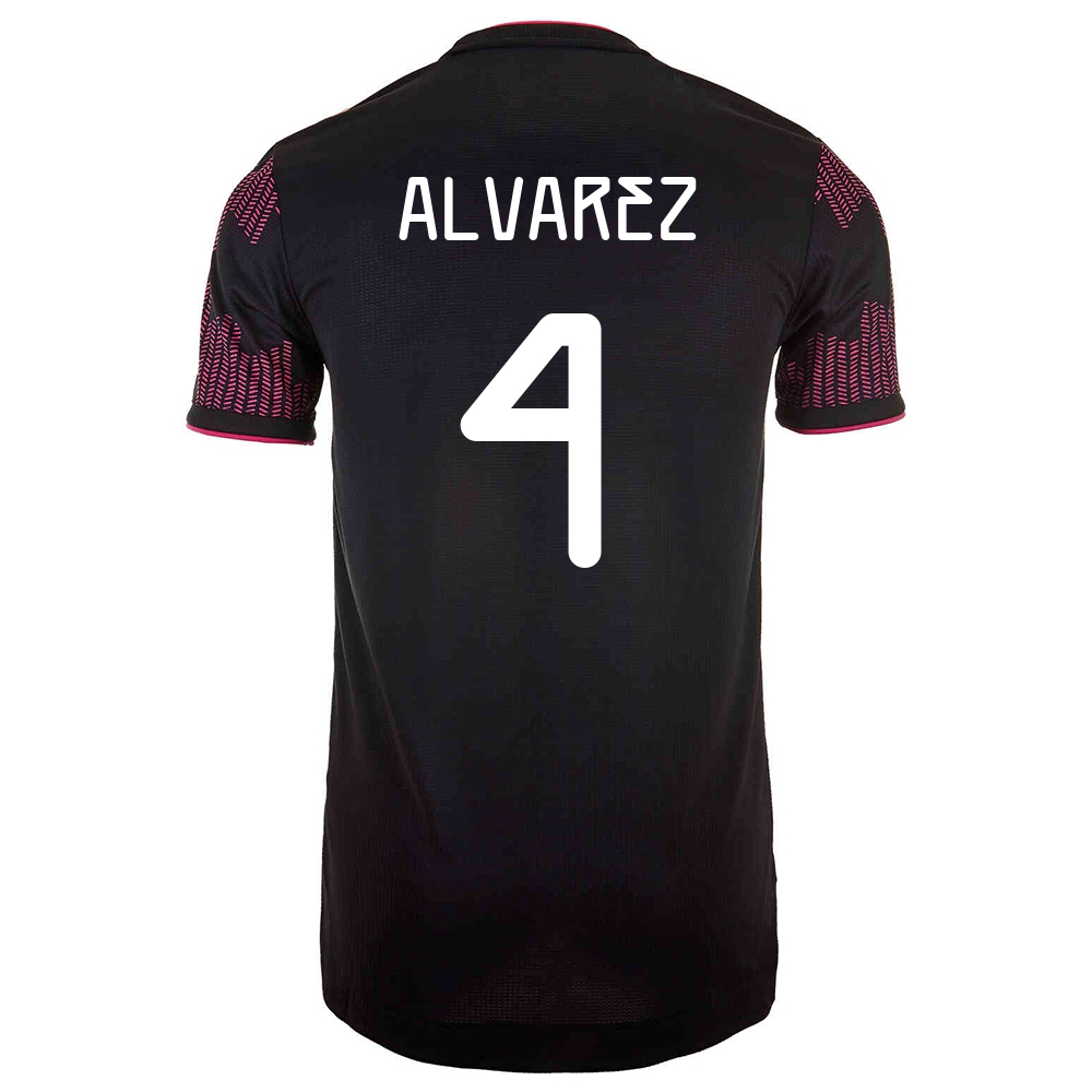 Női Mexikói labdarúgó-válogatott Edson Alvarez #4 Hazai Vörös rózsa 2021 Mez Póló Ing