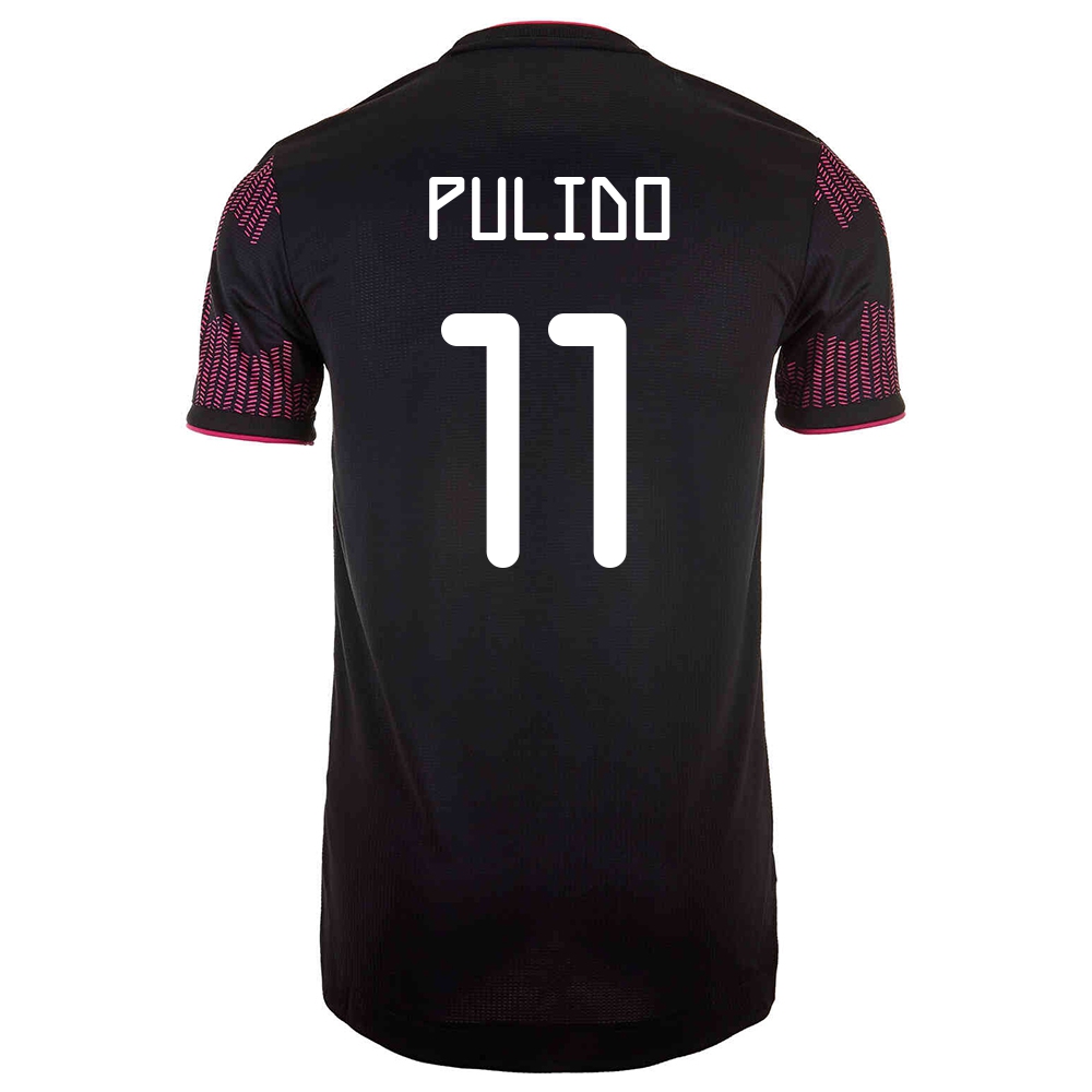 Női Mexikói labdarúgó-válogatott Alan Pulido #11 Hazai Vörös rózsa 2021 Mez Póló Ing
