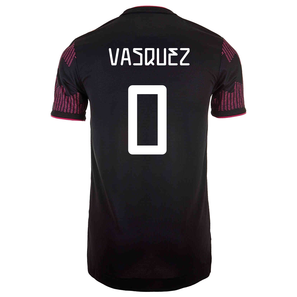 Női Mexikói labdarúgó-válogatott Johan Vasquez #0 Hazai Vörös rózsa 2021 Mez Póló Ing