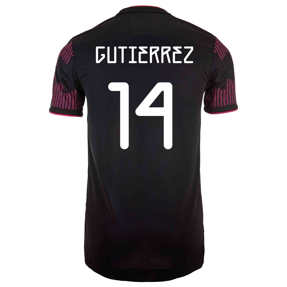 Női Mexikói labdarúgó-válogatott Erick Gutierrez #14 Hazai Vörös rózsa 2021 Mez Póló Ing