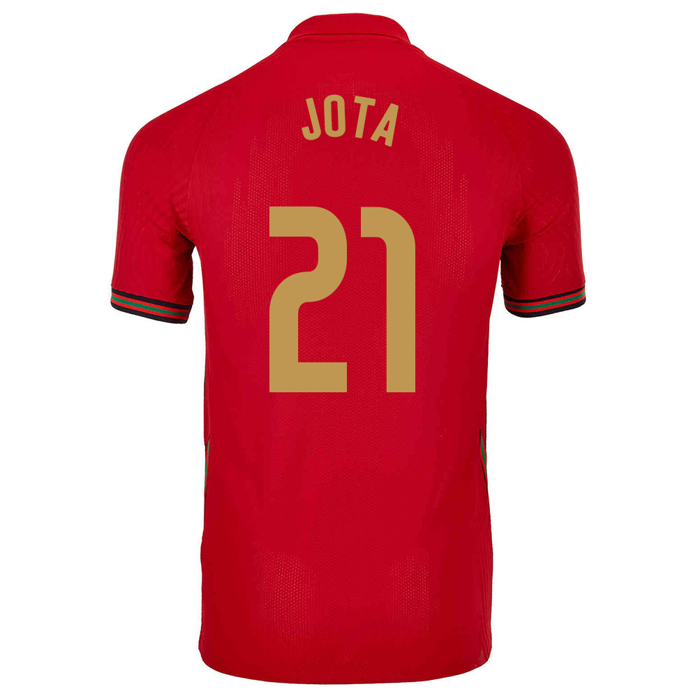 Női Portugál labdarúgó-válogatott Diogo Jota #21 Hazai Piros 2021 Mez Póló Ing