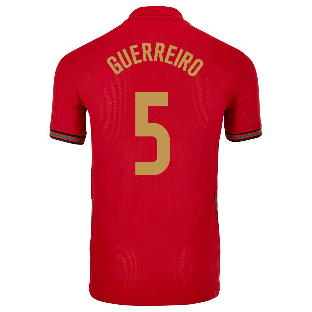 Női Portugál labdarúgó-válogatott Raphaël Guerreiro #5 Hazai Piros 2021 Mez Póló Ing