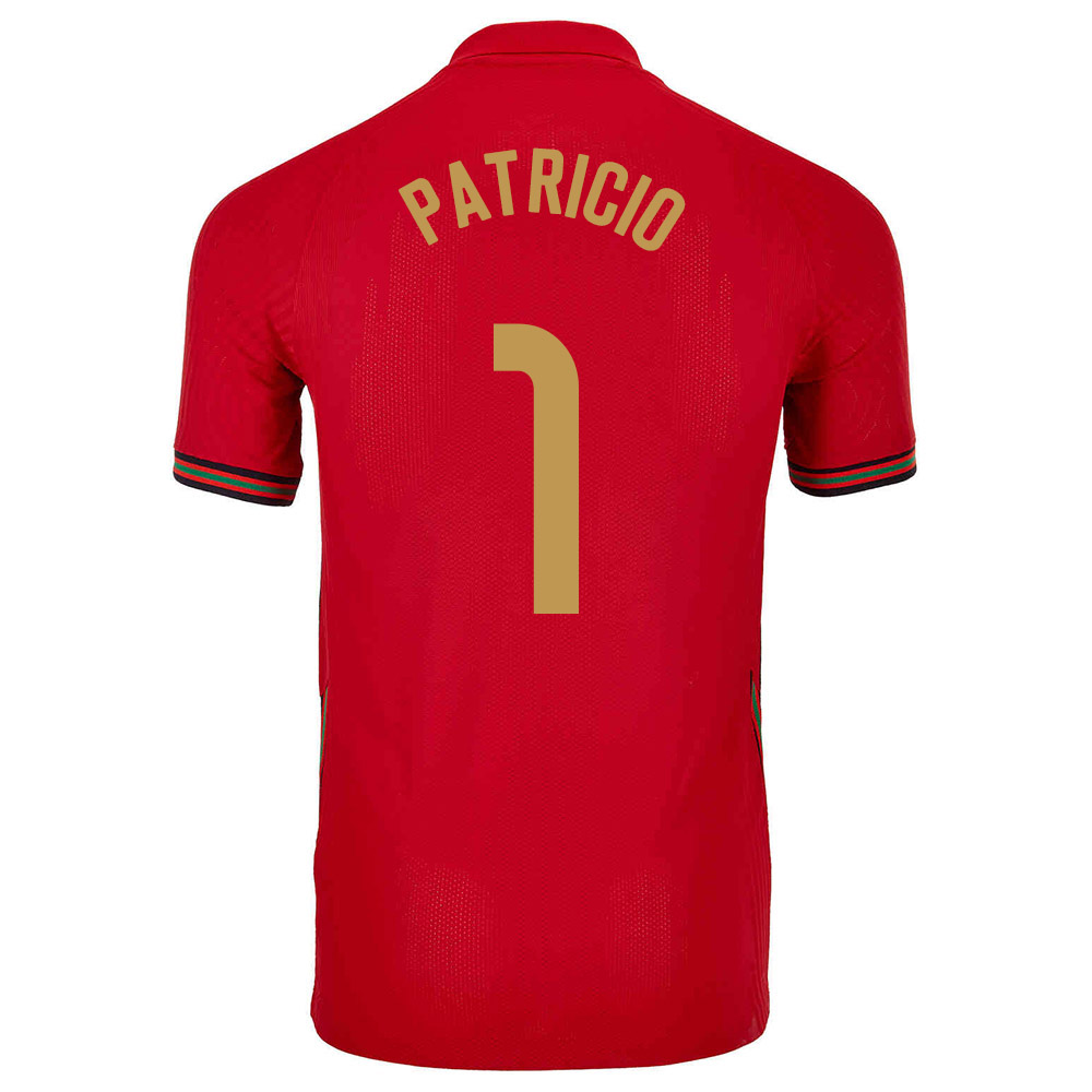 Férfi Portugál Labdarúgó-válogatott Rui Patricio #1 Hazai Piros 2021 Mez Póló Ing