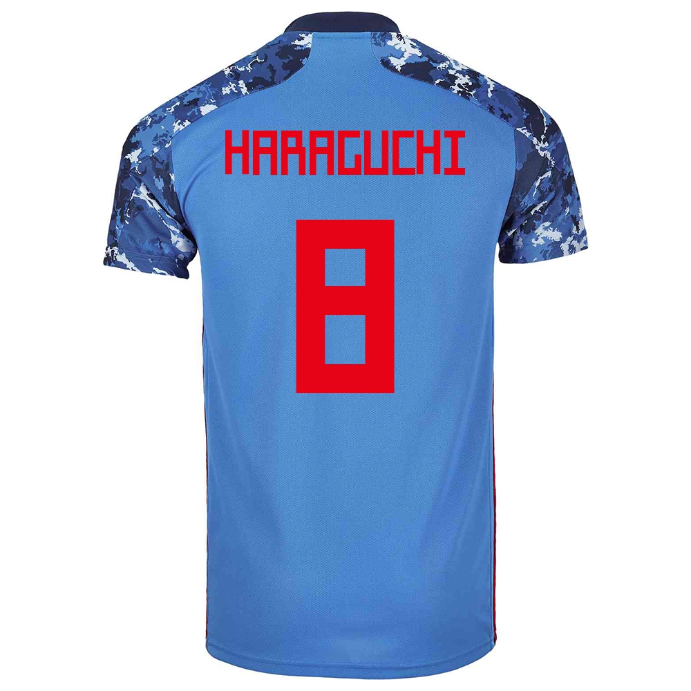 Női Japán labdarúgó-válogatott Genki Haraguchi #8 Hazai Sötétkék 2021 Mez Póló Ing