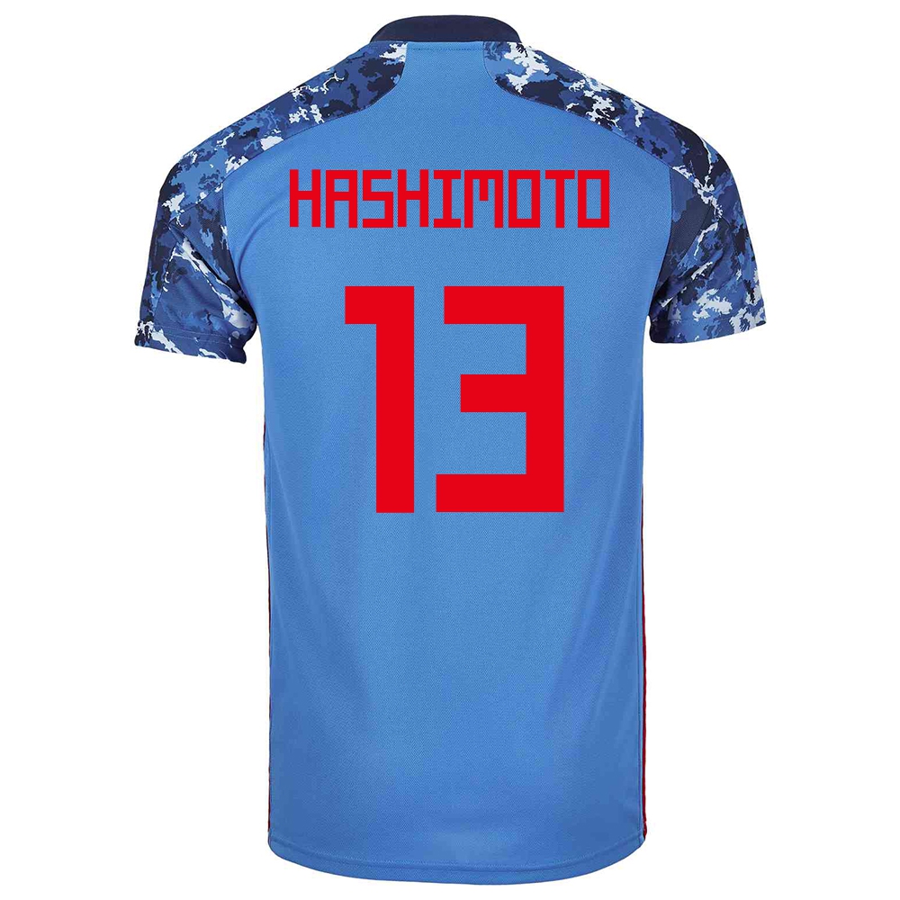 Férfi Japán Labdarúgó-válogatott Kento Hashimoto #13 Hazai Sötétkék 2021 Mez Póló Ing