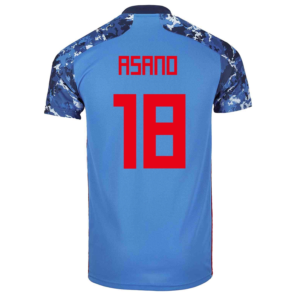 Női Japán labdarúgó-válogatott Takuma Asano #18 Hazai Sötétkék 2021 Mez Póló Ing
