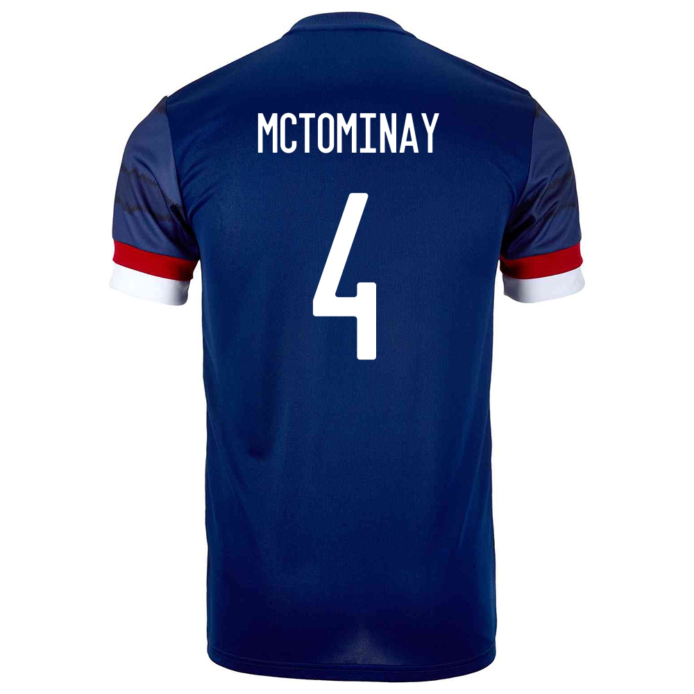 Női Skót labdarúgó-válogatott Scott McTominay #4 Hazai Sötétkék 2021 Mez Póló Ing
