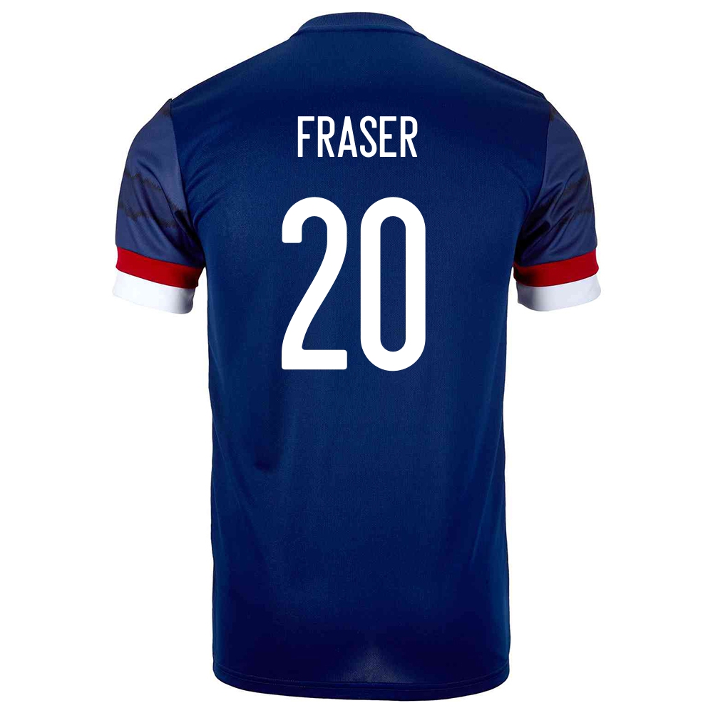 Női Skót labdarúgó-válogatott Ryan Fraser #20 Hazai Sötétkék 2021 Mez Póló Ing