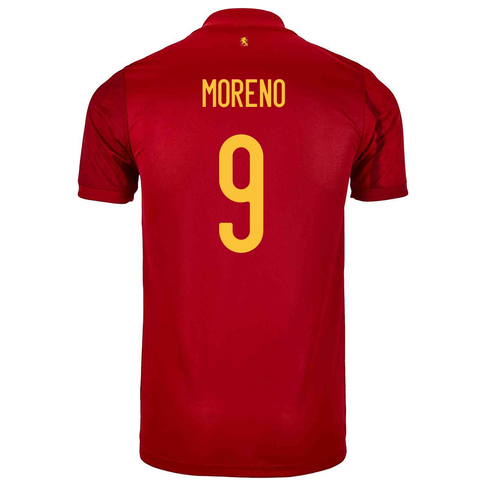 Női Spanyol labdarúgó-válogatott Gerard Moreno #9 Hazai Piros 2021 Mez Póló Ing