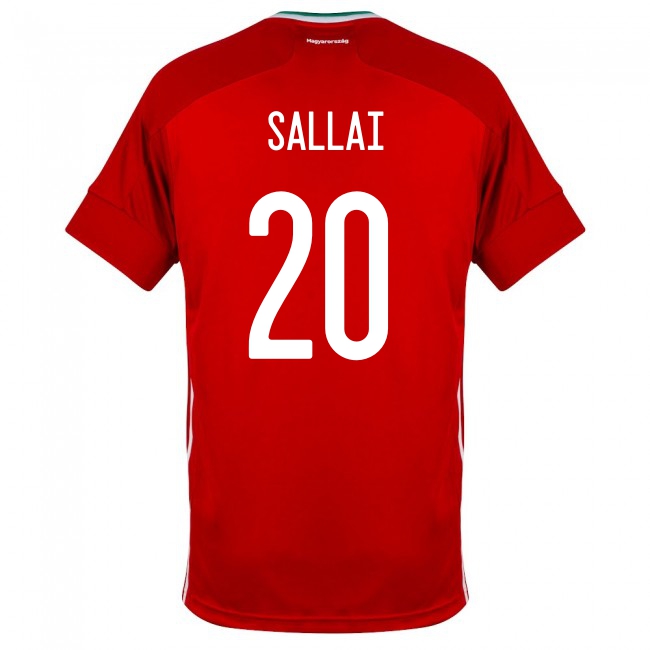 Női Magyar labdarúgó-válogatott Roland Sallai #20 Hazai Piros 2021 Mez Póló Ing
