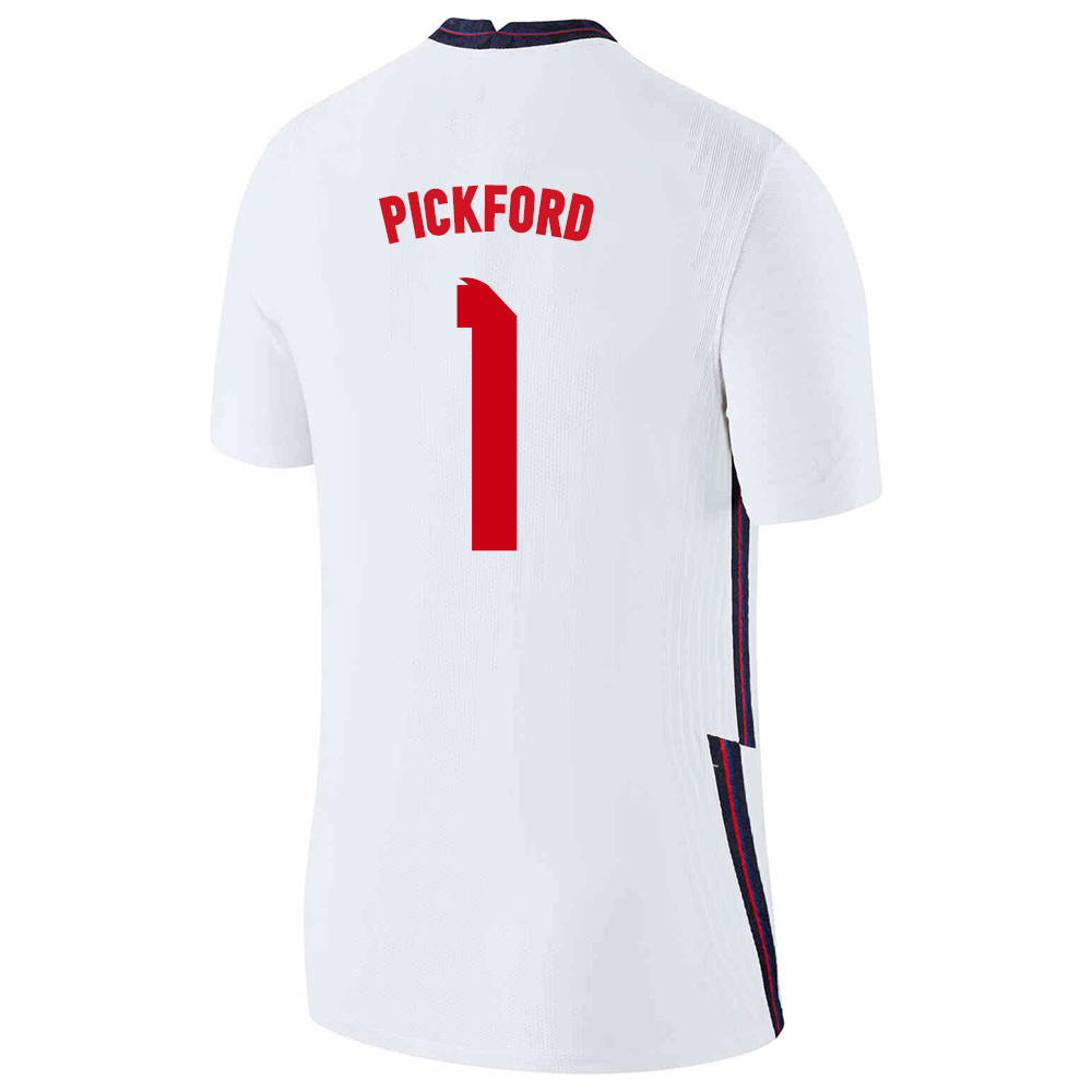 Női Angol labdarúgó-válogatott Jordan Pickford #1 Hazai Fehér 2021 Mez Póló Ing
