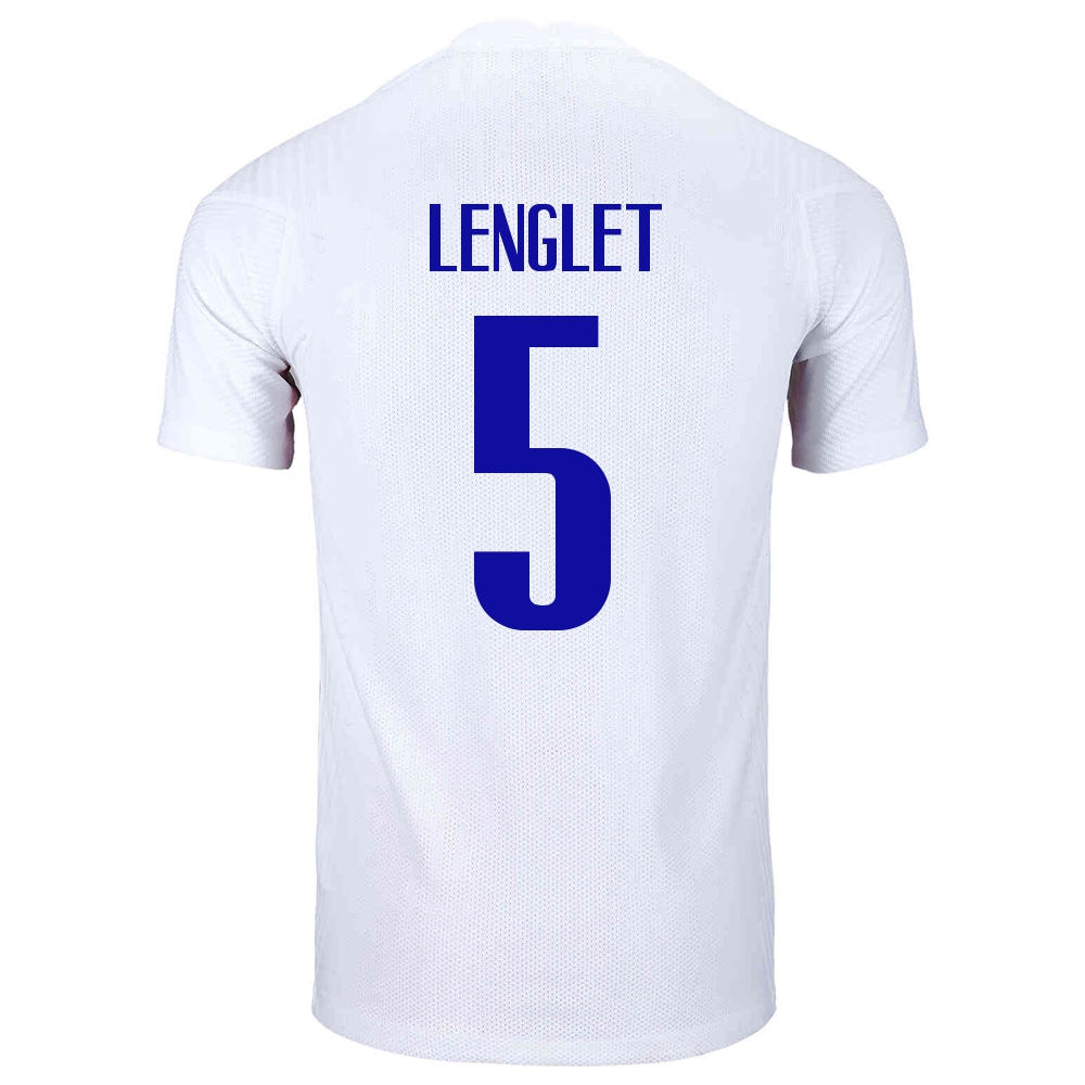 Női Francia labdarúgó-válogatott Clement Lenglet #5 Idegenbeli Fehér 2021 Mez Póló Ing