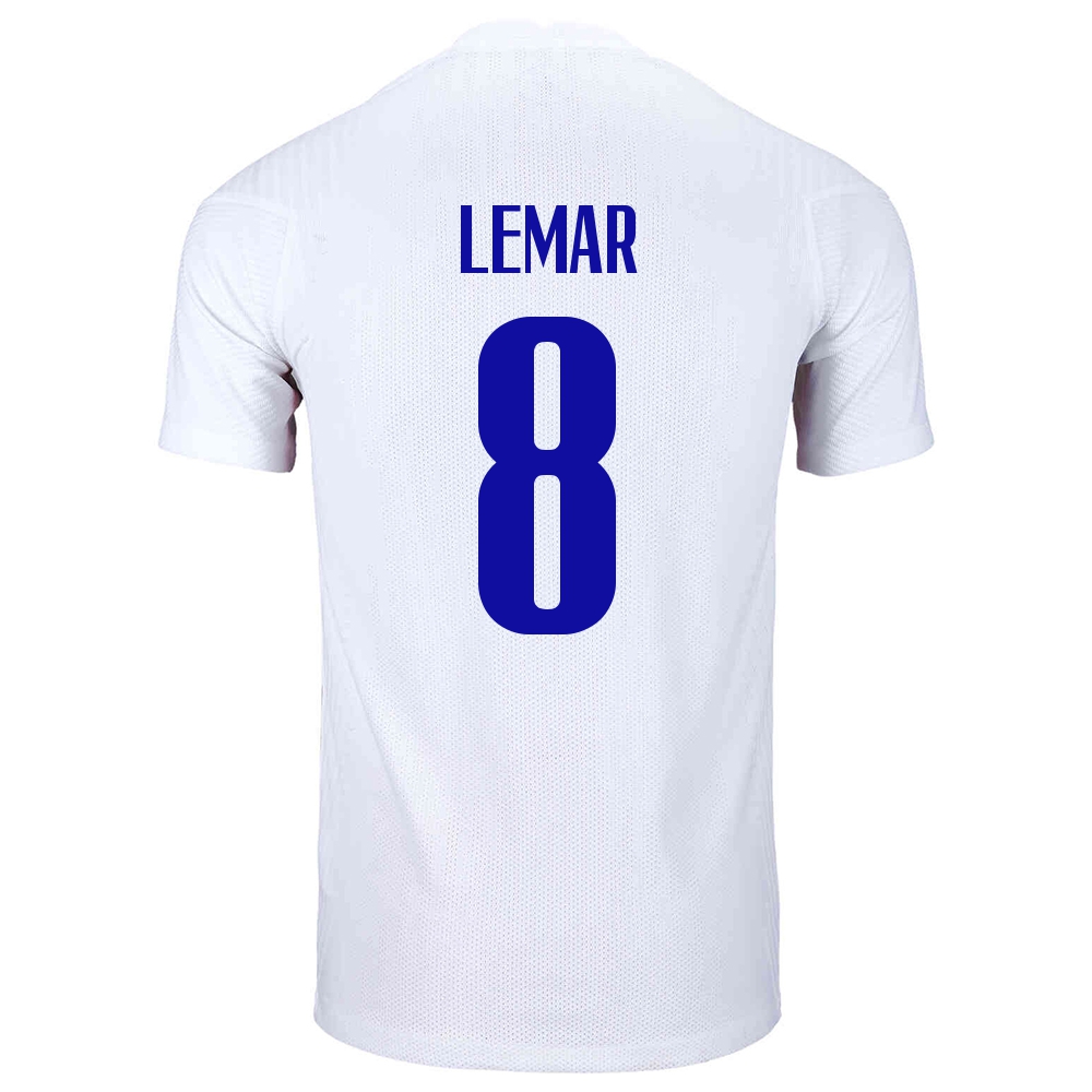 Női Francia labdarúgó-válogatott Thomas Lemar #8 Idegenbeli Fehér 2021 Mez Póló Ing