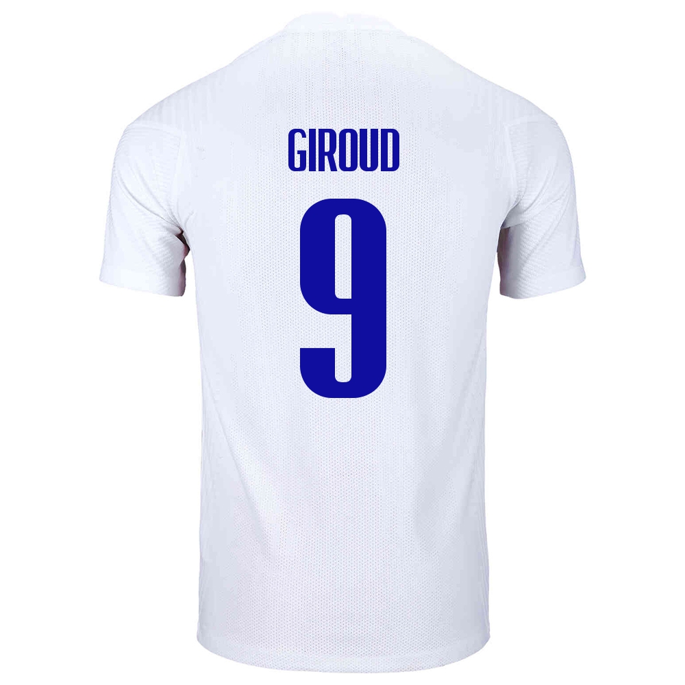 Női Francia labdarúgó-válogatott Olivier Giroud #9 Idegenbeli Fehér 2021 Mez Póló Ing