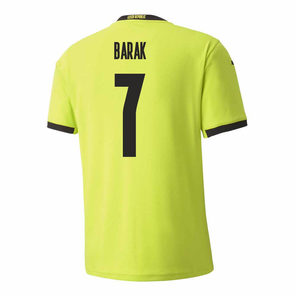 Női Cseh labdarúgó-válogatott Antonin Barak #7 Idegenbeli Világos zöld 2021 Mez Póló Ing