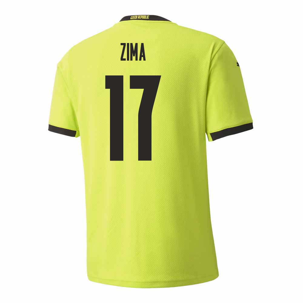 Női Cseh labdarúgó-válogatott David Zima #17 Idegenbeli Világos zöld 2021 Mez Póló Ing
