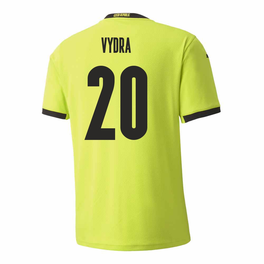 Női Cseh labdarúgó-válogatott Matej Vydra #20 Idegenbeli Világos zöld 2021 Mez Póló Ing