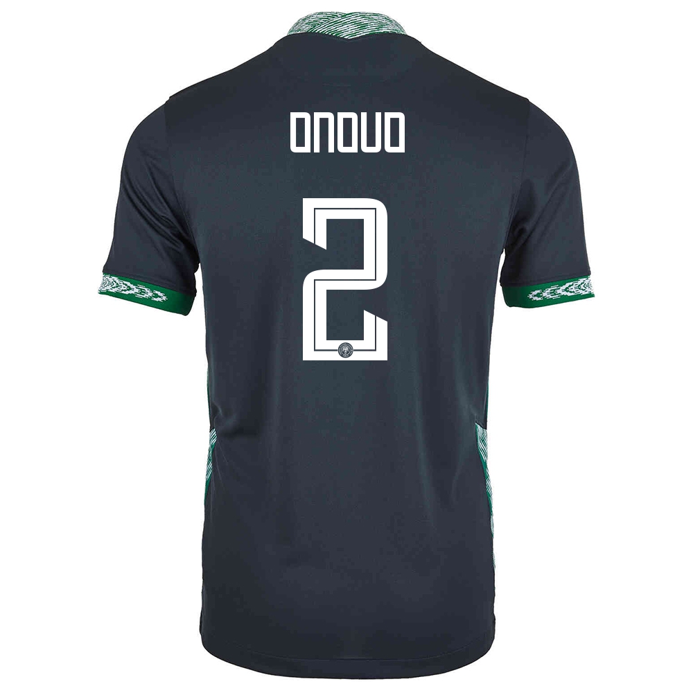 Női Nigériai labdarúgó-válogatott Vincent Onovo #2 Idegenbeli Fekete 2021 Mez Póló Ing