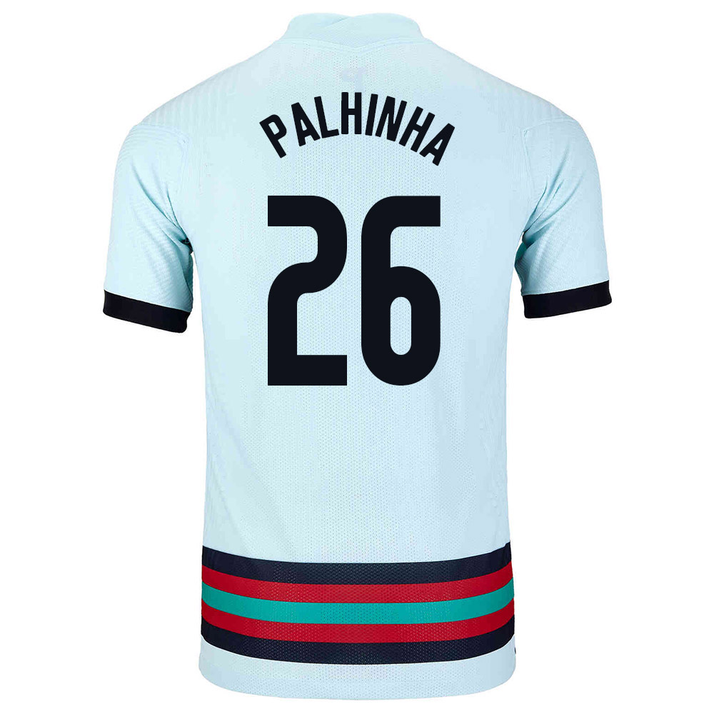 Női Portugál labdarúgó-válogatott Joao Palhinha #26 Idegenbeli Világoskék 2021 Mez Póló Ing