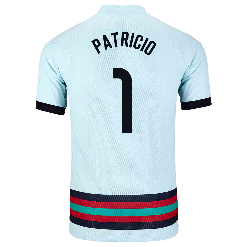 Női Portugál labdarúgó-válogatott Rui Patricio #1 Idegenbeli Világoskék 2021 Mez Póló Ing