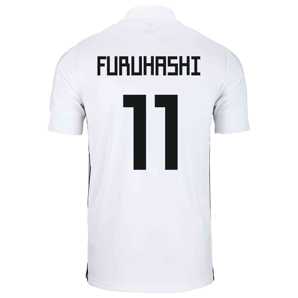 Női Japán labdarúgó-válogatott Kyogo Furuhashi #11 Idegenbeli Fehér 2021 Mez Póló Ing