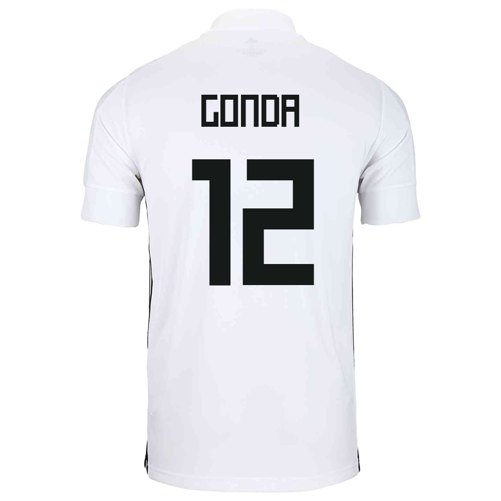 Női Japán labdarúgó-válogatott Shuichi Gonda #12 Idegenbeli Fehér 2021 Mez Póló Ing