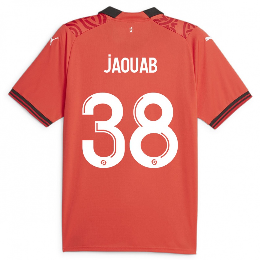 Kandiny Gyermek Mohamed Jaouab #38 Piros Hazai Jersey 2023/24 Mez Póló Ing