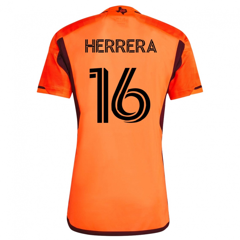 Kandiny Gyermek Héctor Herrera #16 Narancs Hazai Jersey 2023/24 Mez Póló Ing