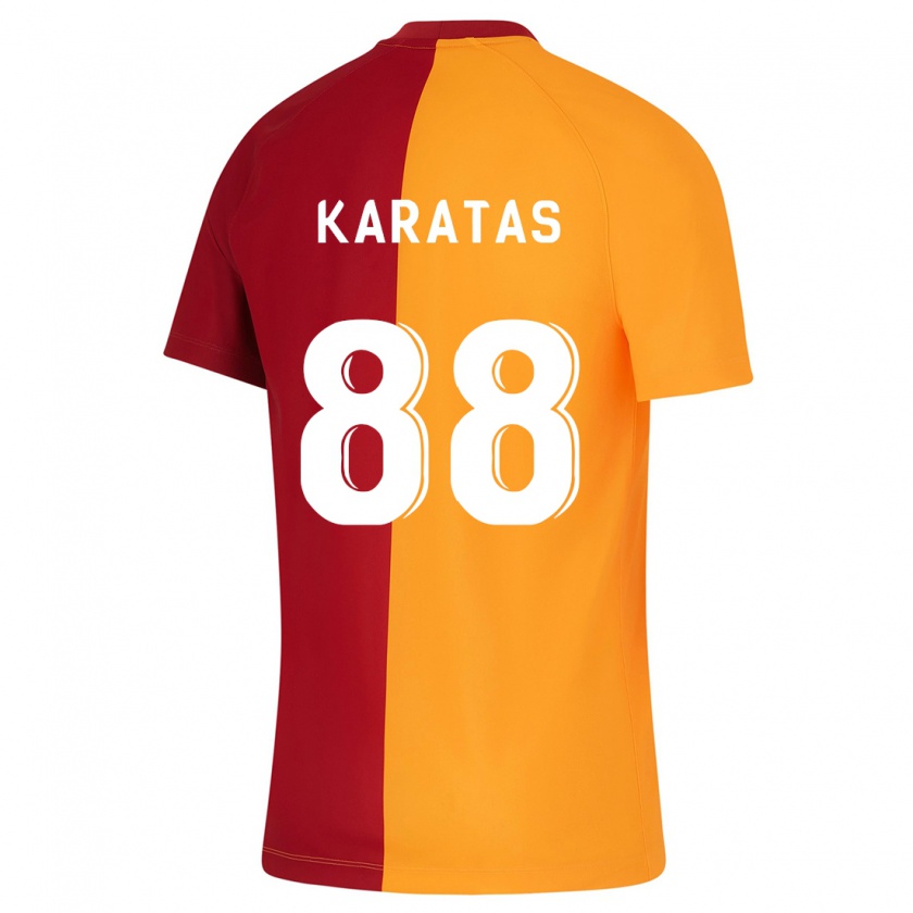 Kandiny Gyermek Kazımcan Karataş #88 Narancs Hazai Jersey 2023/24 Mez Póló Ing