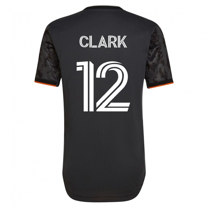Kandiny Gyermek Steve Clark #12 Fekete Idegenbeli Jersey 2023/24 Mez Póló Ing