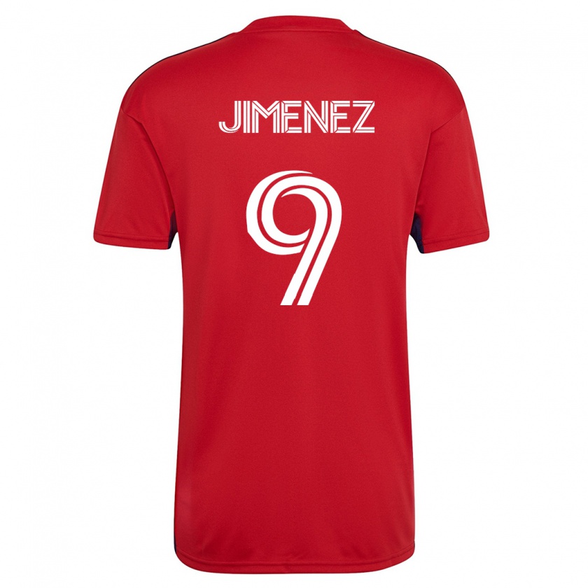 Kandiny Férfi Jesús Jiménez #9 Piros Hazai Jersey 2023/24 Mez Póló Ing
