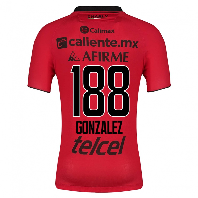 Kandiny Férfi Jorge González #188 Piros Hazai Jersey 2023/24 Mez Póló Ing