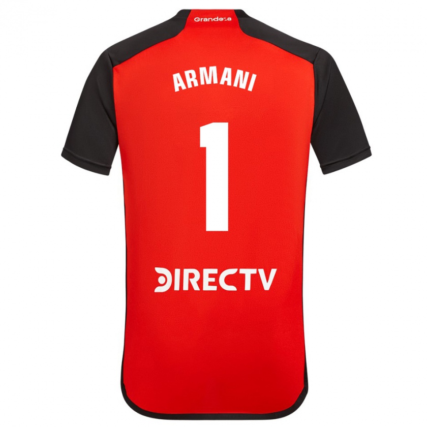 Kandiny Férfi Franco Armani #1 Piros Idegenbeli Jersey 2023/24 Mez Póló Ing