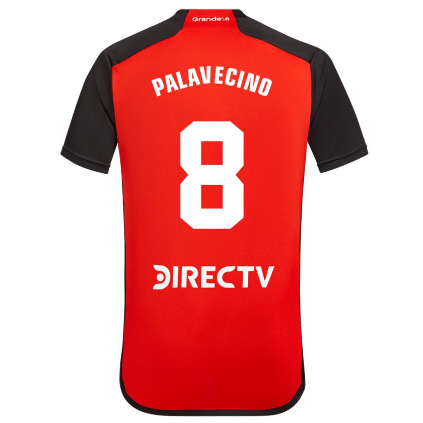 Kandiny Férfi Agustín Palavecino #8 Piros Idegenbeli Jersey 2023/24 Mez Póló Ing