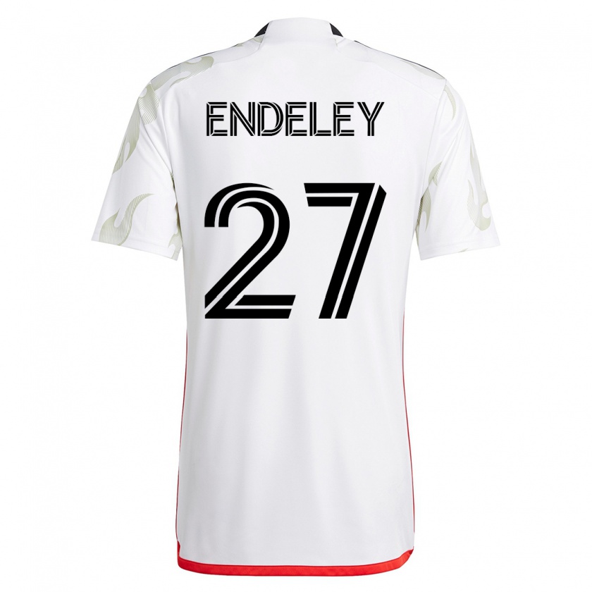 Kandiny Férfi Herbert Endeley #27 Fehér Idegenbeli Jersey 2023/24 Mez Póló Ing