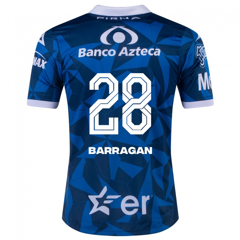 Kandiny Férfi Martín Barragán #28 Kék Idegenbeli Jersey 2023/24 Mez Póló Ing