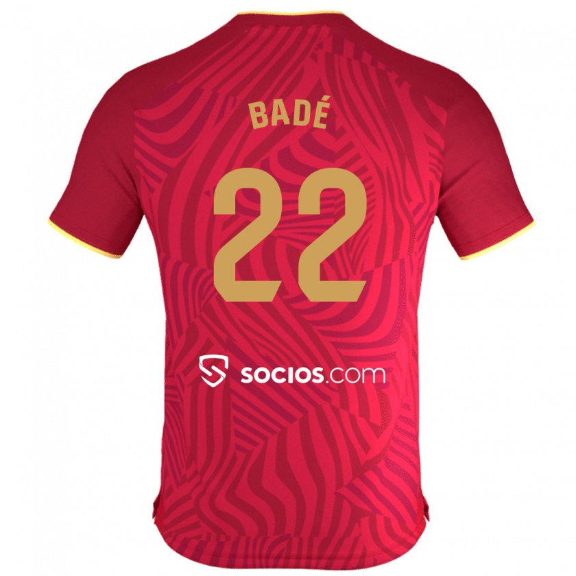 Kandiny Férfi Loïc Badé #22 Piros Idegenbeli Jersey 2023/24 Mez Póló Ing