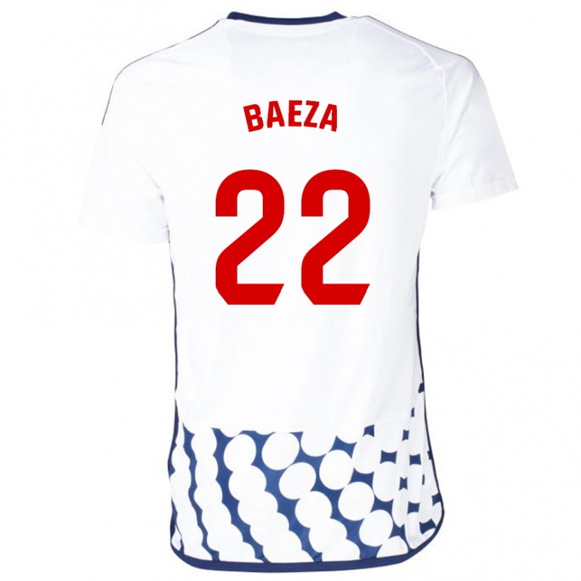 Kandiny Férfi Miguel Baeza #22 Fehér Idegenbeli Jersey 2023/24 Mez Póló Ing