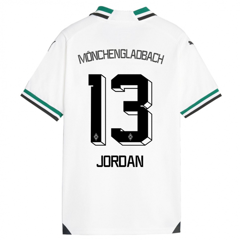 Kandiny Női Jordan #13 Fehér Zöld Hazai Jersey 2023/24 Mez Póló Ing